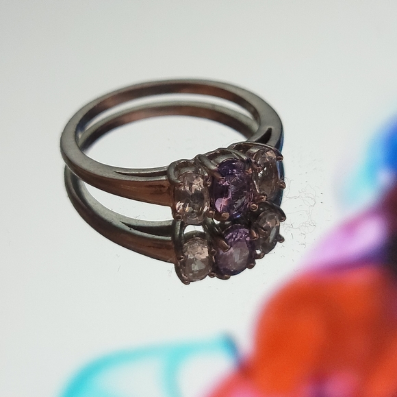 Three stone ring - Picture 2 of 3